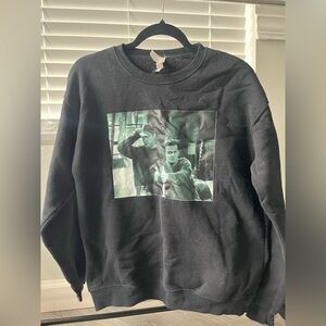 Black Graphic Sweater